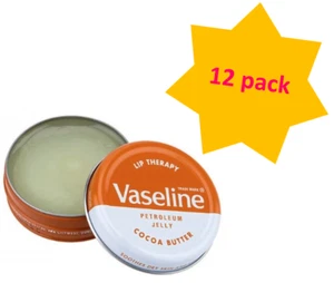 Vaseline Lip Therapy 20g unisex, Cocoa Butter - 12 pack - Picture 1 of 1