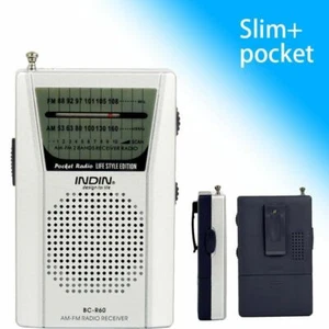 AM/FM Receiver Pocket Built in Speaker Digital Pocket Universal Portable Mini - Picture 1 of 12