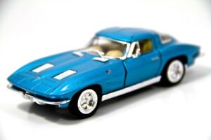 Kinsmart 5" 1963 Chevy Chevrolet Corvette Stingray Diecast Model Toy 1:36 Blue