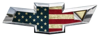 2x American Flag US Universal Chevy Silverado Vinyl Decal Emblem Overlay Sticker - Imagem 1 de 3