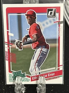 ELLY DE LA CRUZ--2023 PANINI--DONRUSS--RATED PROSPECT----REDS--FREE SHIPPING - Picture 1 of 2