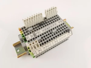 Reihenklemmen Block versch. Durchgangsklemmen auf Hutschiene Anschlussblock - Bild 1 von 2