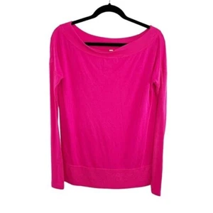 Maglia donna Athleta rosa brillante manica lunga taglia S - Foto 1 di 8