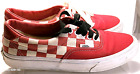 Vans off the wall Skate Board Shoe Red&White Checker Pattern Classic Look Mens 8