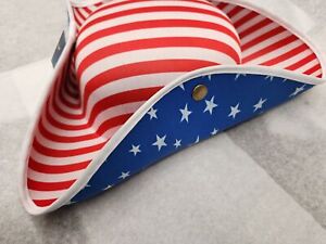 Patriotic Tricorn Hat - Colonial - USA Flag - Costume Accessory - Adult Teen