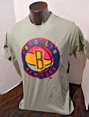 Camiseta masculina Brooklyn Nets NBA nova era verde grande nova com etiquetas - Imagem 1 de 4