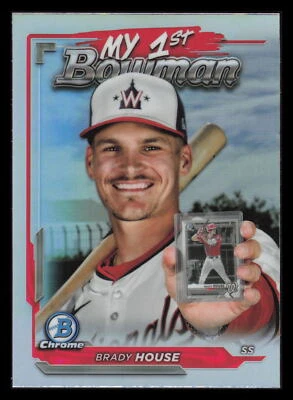 Brady House My 1st Bowman 2024 Bowman Chrome M1B-39 Washington Nationals - Image 1 of 2