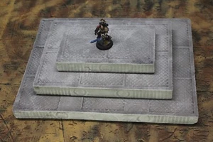Lot of three (3) Sci Fi Platforms for 28mm Wargame Terrain hand made - Picture 1 of 4