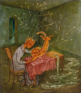 REMEDIOS VARO Art Poster or Rolled Canvas Print "SIMPATIA" Cat - Picture 1 of 1