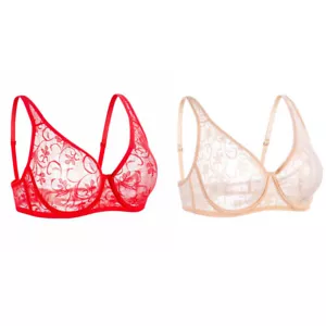 Lot Bras Women Bras Lace Bra Underwire Lift Up Brassiere Cutout Sexy Lingerie BH - Picture 1 of 16