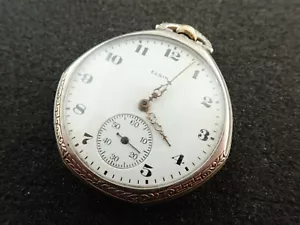 DE COLECCIÓN 12 TALLA ELGIN O.F. RELOJ BOLSILLO MOVIMIENTO GRADO 345 - MANTENER EL TIEMPO - Imagen 1 de 4