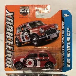 1964 Austin Mini Cooper. Matchbox MBX Adventure City, New on Sealed Card - Picture 1 of 6