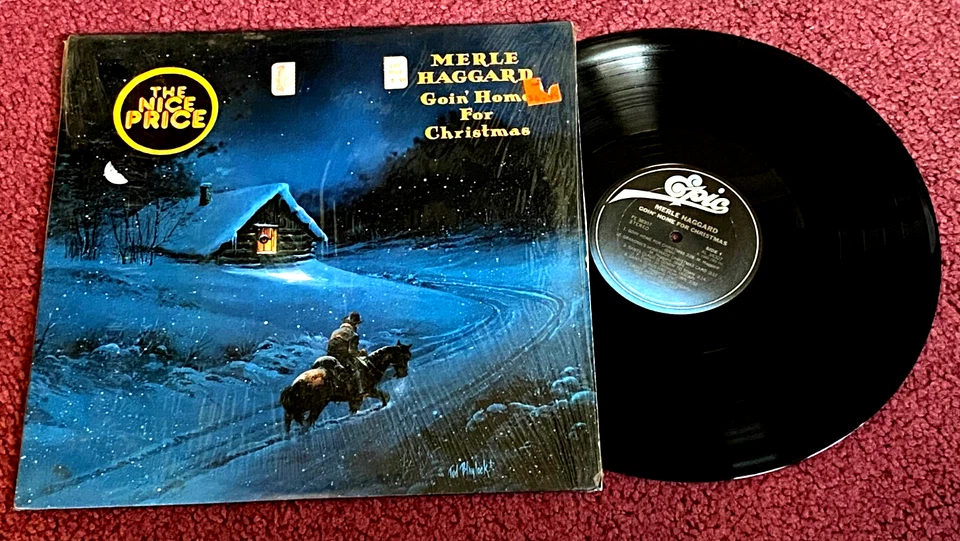 MERLE HAGGARD~GOIN' HOME FOR CHRISTMAS LP Shrink Wrap FREE SHIPPING - Image 1 of 1