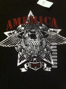 Herren Tshirt Medium Amerika 1776 U.S.A. Stars and Stripes Adlerflügel  - Bild 1 von 1