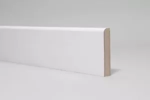 Skirting Board White Primed MDF Bullnose 94 x 18 x 2700mm - Picture 1 of 1