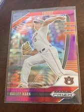 2020 Panini Prizm Draft Picks Prizms Red and Purple Hyper #PDP142 Bailey Horn 