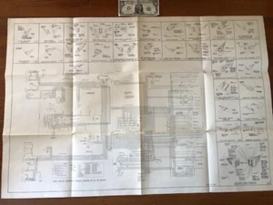 1963 Cadillac Large Format (3-ft) Vintage Wiring Diagram Poster Series 60 62 63 - Picture 1 of 6