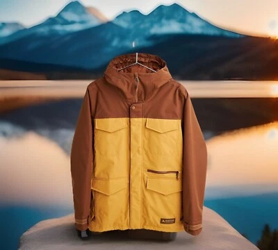 Chaqueta de esquí de snowboard aislada Burton BISONTE/WOOD THRUSH para hombre pequeña nueva Foto 1 de 4
