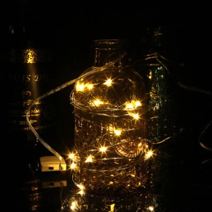 10Pcs Copper Wire String Lights Convenient for Wedding Xmas Garland Party Decor - Picture 1 of 8