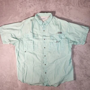 Columbia PFG Shirt Mens XL Tall Green Fishing Vented Hiking Gorpcore - Picture 1 of 13