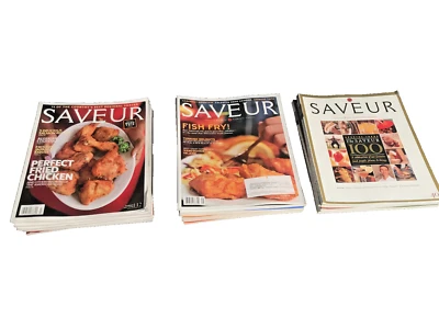 Saveur Magazine Lot of 25 Cooking Recipes Roasting Holidays Italian - Image 1 of 4