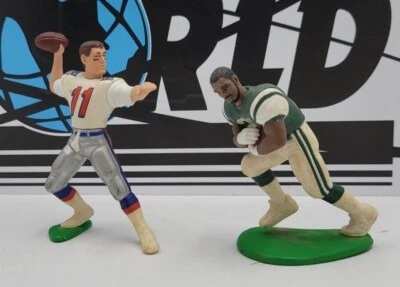 NFL Starting Lineup 1998 New York Jets #28 Curtis Martin + Drew Bledsoe Figure Foto 1 de 3