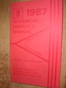1987 Oldsmobile Cutlass Ciera Owners Manual Guide Reference Operator Book CN-BKS - Picture 1 of 3