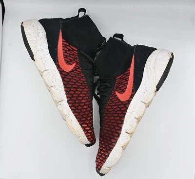 Nike Air Footscape Magista Flyknit Mens Size 12 Red Running Shoes 816560-002 - Image 1 of 4