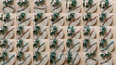 Tolle Armbänder Tibetsilber platiniert  Rote / Schwarze / Türkise  Perlen  Neu - Bild 1 von 4