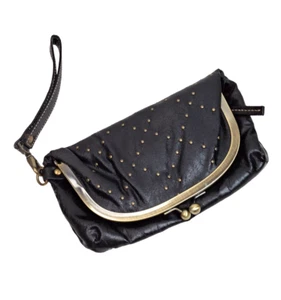 Muñequera sin asas plegable Rampage Kiss Lock accesorios de latón marrón chocolate oscuro - Imagen 1 de 9