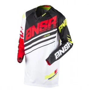 Maglia Answer Alpha bianca rossa nera 2017 taglia XL - Foto 1 di 1