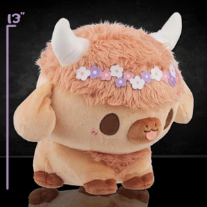 Birduyen Summer Highland Cow Plush 13" Tall - Picture 1 of 7