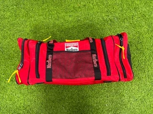 VTG 90'S MARLBORO ADVENTURE TEAM 20" DUFFLE BAG GYM BAG RED USED Heavy Duty - Picture 1 of 11