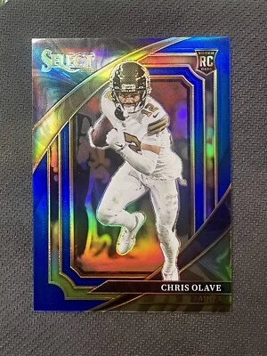 CHRIS OLAVE 2022 Panini Select #360 Suite Level BLUE ROOKIE /99 Saints RC - Image 1 of 4
