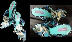 TACONES ALTOS VINTAGE AÑOS 60 FIRMA EMILEO PUCCI MULAS COLOR ITALIA - Imagen 1 de 10