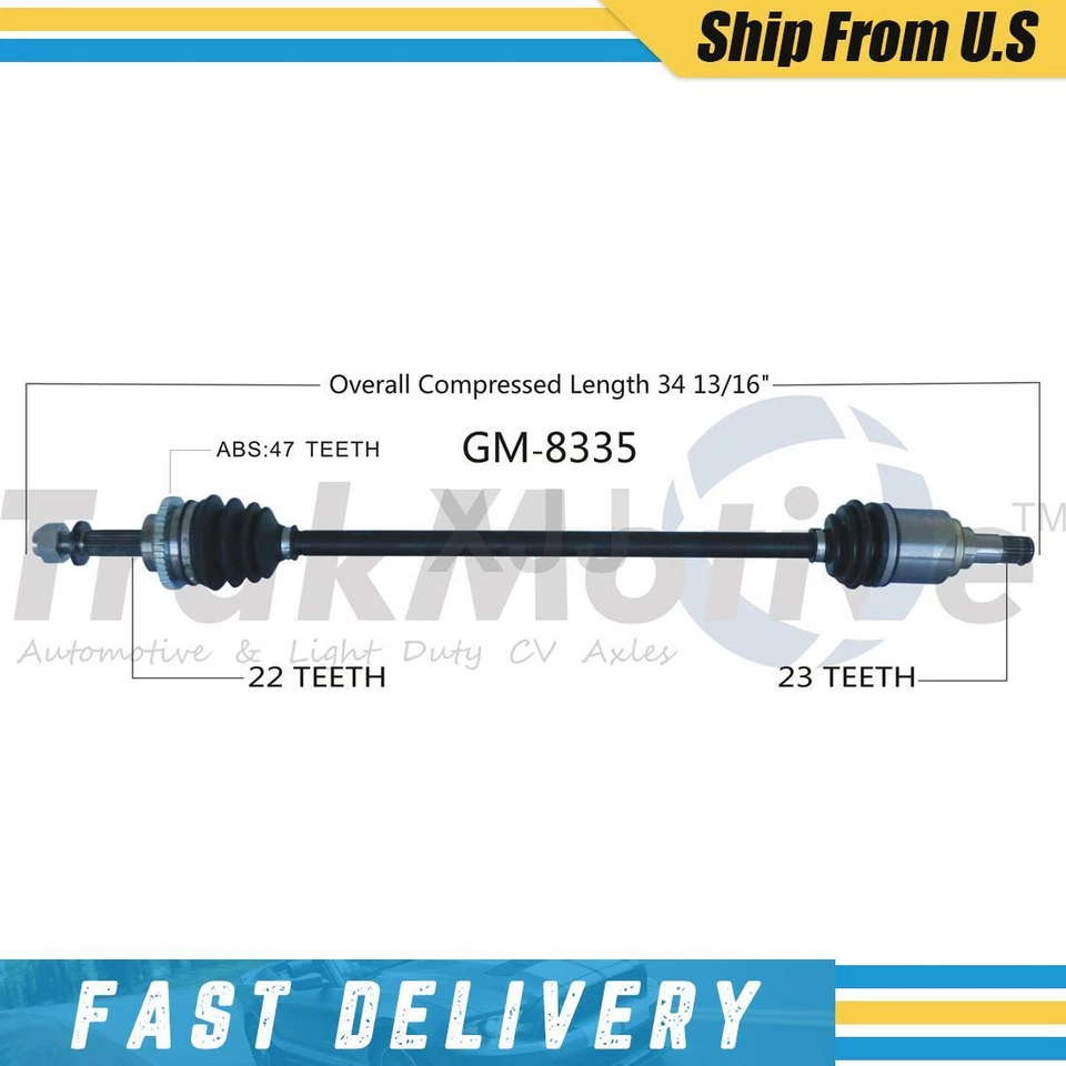 Front Right Passenger Side CV Axle Joint Shaft Assembly For 2013 Chevrolet Spark - Image 1 of 1