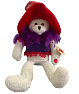 VTG Chantilly Lane Musical Singing Dancing Bear Plush Red Hat Society Collector - Picture 1 of 1