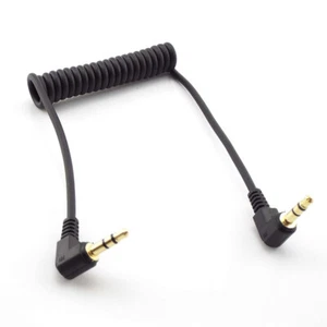 Spiral 3.5mm Jack To Jack Stereo Audio Headphone Aux Coiled Auxiliary Cable Lead - Picture 1 of 6