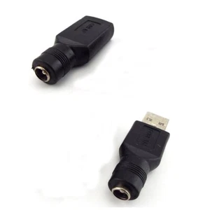 5.5 × 2.1mm DC Female Power Jack To USB 2.0 Type A Male Plug Jack Adapter - Picture 1 of 5