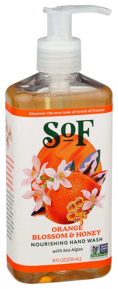 South Of France  Hand Wash Orange Blossom Honey  1 Each  8 Oz - Image 1 of 1
