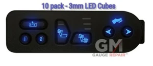Blue LEDs for GM switches 2003-06 heated seats overhead console r climate 10 ct - Picture 1 of 11