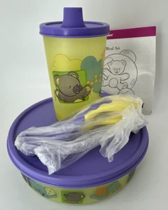 Tupperware Tiwi Set di pasti per bambini in età prescolare: ciotola, tazza Sippy e cucchiaio/forchetta - Foto 1 di 14