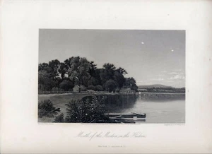 NUEVA YORK; BOCA DEL MOODNA EN EL HUDSON, 1874 acero - Imagen 1 de 1