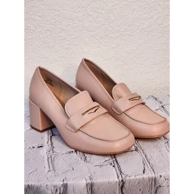 Journee Collection Mujer Tacones Liyla Puntera Cuadrada Bomba Color Rubor Rosa 10M Nuevo Foto 1 de 4