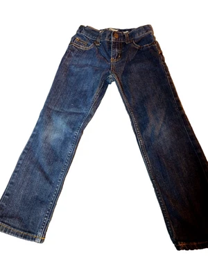 B'Gosh Boy Size 6R Dark Blue Straight Legged Skinny Denim Jeans Pants - Image 1 of 4