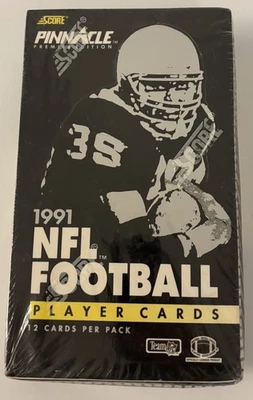 1991 Score Pinnacle NFL Football Premier Edition Factory Sealed Box (36 Packs) - Image 1 of 2