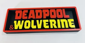 Decorative Deadpool & Wolverine Film Logo Sign Display Cinema s 17.5cm L 22cm - Imagen 1 de 4