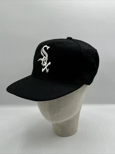 Gorra/sombrero de béisbol negro vintage de los Chicago White Sox ANNCO - MLB Snapback - Imagen 1 de 6