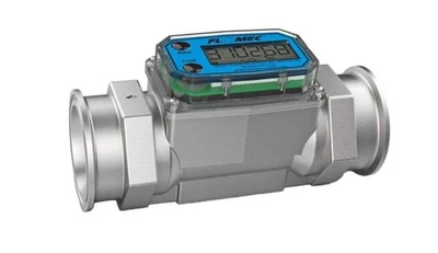 FLOMEC G2S15TQ9GMB 1-1/2" Tri-Clover Sanitary Turbine Stainless Steel Flowmeter - Image 1 of 4