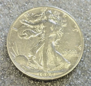 1927-S WALKING LIBERTY SILVER HALF 50c (3114) - Picture 1 of 4